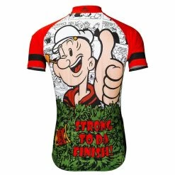 Brainstorm Popeye Strong To Da Finish Men's Cycling Jersey (M, L, 2XL) -challenge shop 08Vkl5KTUL2fWZR8a5Q gE2AU