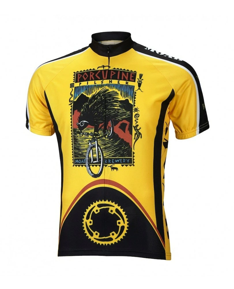 World Jerseys Moab Brewery Porcupine Pilsner Men's Cycling Jersey (S, M, L, XL, 2XL, 3XL) 3 World Jerseys Moab Brewery Porcupine Pilsner Men's Cycling Jersey (S, M, L, XL, 2XL, 3XL)