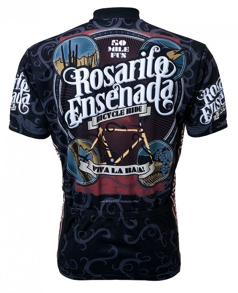 World Jerseys Rosarito Ensenada Viva La Baja Men's Cycling Jersey (S, M, L, XL, 2XL, 3XL) 4 World Jerseys Rosarito Ensenada Viva La Baja Men's Cycling Jersey (S, M, L, XL, 2XL, 3XL) - Image 2