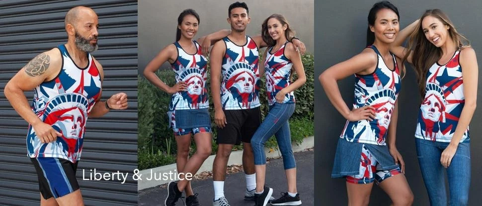 INKnBURN Men's Liberty & Justice Singlet (2XL) 7 INKnBURN Men's Liberty & Justice Singlet (2XL) - Image 5