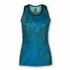 INKnBURN Women's Turquoise Paisley Singlet (XS)