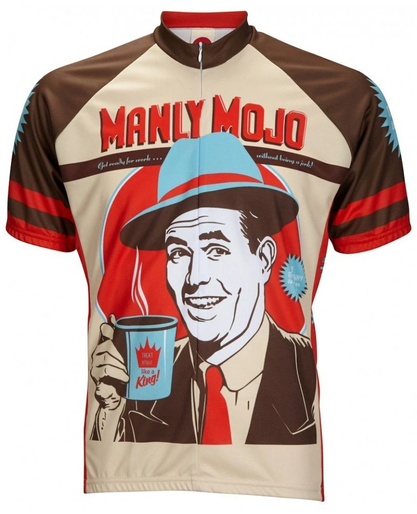 World Jerseys Manly Mojo Men's Cycling Jersey (S, M, L, XL, 2XL, 3XL) 3 World Jerseys Manly Mojo Men's Cycling Jersey (S, M, L, XL, 2XL, 3XL)