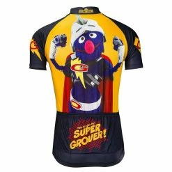 Brainstorm Sesame Street Super Grover Men's Cycling Jersey (S, M, 3XL) -challenge shop 5auXe7nPKxsMdgyO5VRq10F6o