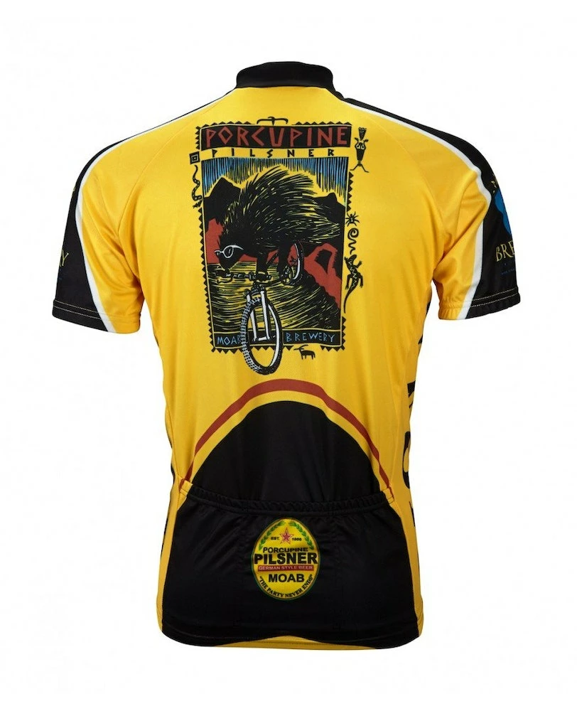 World Jerseys Moab Brewery Porcupine Pilsner Men's Cycling Jersey (S, M, L, XL, 2XL, 3XL) 4 World Jerseys Moab Brewery Porcupine Pilsner Men's Cycling Jersey (S, M, L, XL, 2XL, 3XL) - Image 2