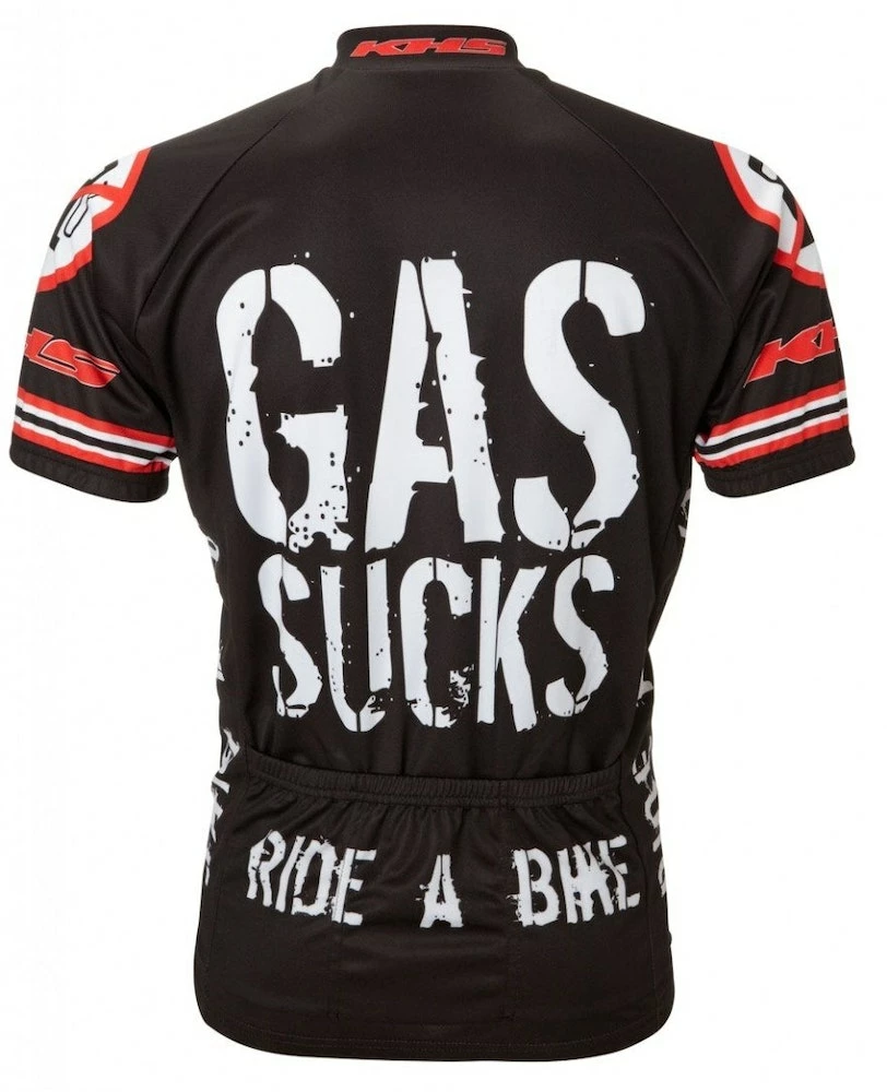 World Jerseys Gas Sucks Men's Cycling Jersey (Small) 4 World Jerseys Gas Sucks Men's Cycling Jersey (Small) - Image 2