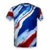 INKnBURN Men's Red, White & Blue Tech Shirt (Large) -challenge shop 7MBYS TC9 P5pM17dywt2RLyk