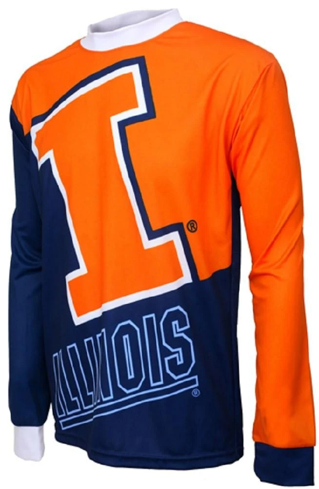 Adrenaline Promotions Illinois Fighting Illini MTB Cycling Jersey (Small) 3 Adrenaline Promotions Illinois Fighting Illini MTB Cycling Jersey (Small)