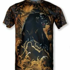 INKnBURN Men's Black Panther Tech Shirt (S, M, L, XL)
