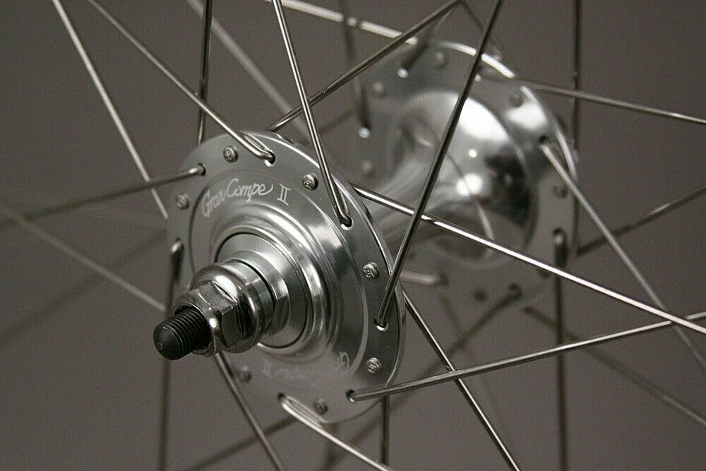 H Plus Son H + Plus Son Tb14 Silver Fixed Gear Gran Compe Track Hubs Wheels Dt Competition 8 H Plus Son H + Plus Son Tb14 Silver Fixed Gear Gran Compe Track Hubs Wheels Dt Competition - Image 6