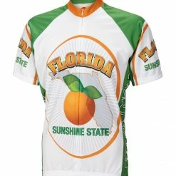 World Jerseys Florida Sunshine State Men's Cycling Jersey (S, M, L, XL, 2XL, 3XL)