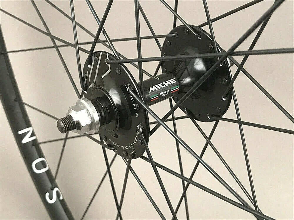 H Plus Son Archetype Black Rims Miche Hubs Single Speed Wheels 5 H Plus Son Archetype Black Rims Miche Hubs Single Speed Wheels - Image 3