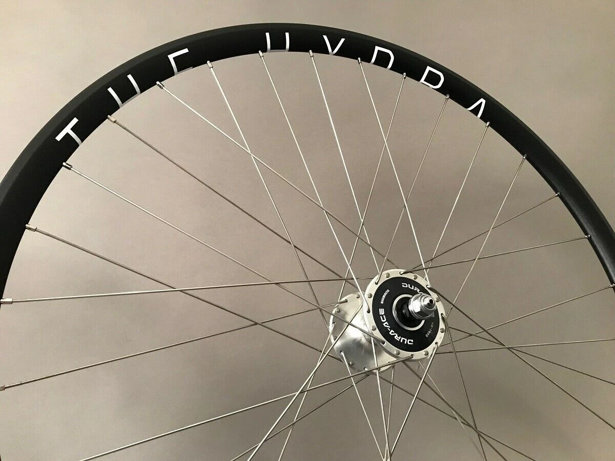 H Plus Son Hydra Track Fixed Gear Bike Wheelset Dura Ace 7600 High Flange Hubs 7 H Plus Son Hydra Track Fixed Gear Bike Wheelset Dura Ace 7600 High Flange Hubs - Image 5