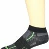 Wrightsock Men's Stride Lo Socks, Black, Small