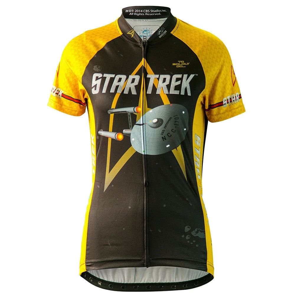 Brainstorm Star Trek Command (Gold) Women's Cycling Jersey 2XL 3 Brainstorm Star Trek Command (Gold) Women's Cycling Jersey 2XL