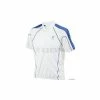 TYR Men's Cycling Jersey White/Royal (Small)