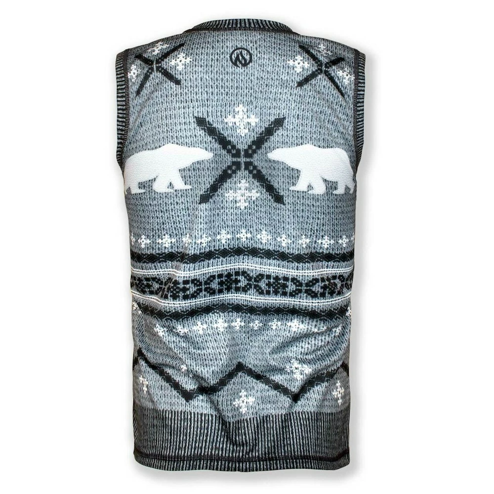 INKnBURN Men's Polar Bear Sleeveless Sweater Vest Tech Shirt (S, L, XL, 2XL) 4 INKnBURN Men's Polar Bear Sleeveless Sweater Vest Tech Shirt (S, L, XL, 2XL) - Image 2