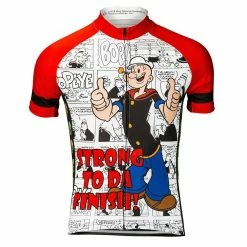 Brainstorm Popeye Strong To Da Finish Men's Cycling Jersey (M, L, 2XL) -challenge shop FWT y1xnV cbxnBH9PIUsIG14