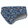 TS Swim Men's Swim Brief (Water Polo Cut) - Blue Geo Print (24, 26, 34)