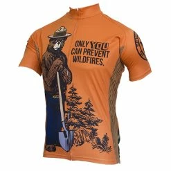 Retro Image Apparel Two Smokey Bear Men's Cycling Jersey (Small) -challenge shop GInKJ7Fftz8zavKu TwCMx3o