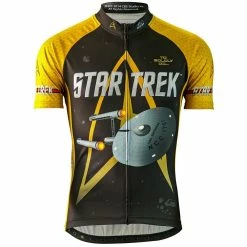 Brainstorm Star Trek Command Gold Men's Cycling Jersey (Small)