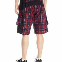 World Jerseys Outlaw Bullet Men's MTB Short Red Plaid (Medium) -challenge shop LrOsW52d61w rx93fJPUJAdaQ