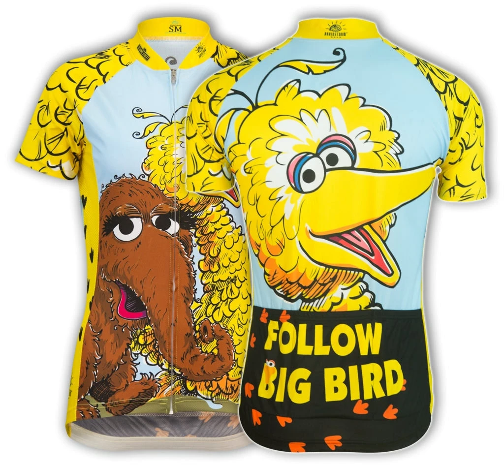 Brainstorm Big Bird & Snuffy Women's Cycling Jersey X-Large 50% OFF! 3 Brainstorm Big Bird & Snuffy Women's Cycling Jersey X-Large 50% OFF!