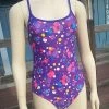 TS Swim Women's One-Piece Swimsuit - Purple With Bubbles (24, 26, 34)