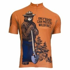 Retro Image Apparel Two Smokey Bear Men's Cycling Jersey (Small) -challenge shop Oi3eBPZt8 mq1I dHcS7khqyc