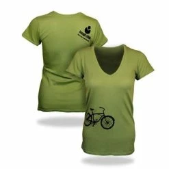 The Triathlete Store Tough Chik Retro Cruiser Women's V-neck Shirt (M, L, XL)