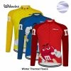 Other M&Ms Men's Winter Long Sleeved Warm Fleece Cycling Jersey