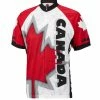 World Jerseys Canada Maple Leaf Men's Cycling Jersey (S, M, L, XL, 2XL, 3XL)