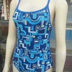 TS Swim Men's Swim Brief (Water Polo Cut) - Blue Geo Print (24, 26, 34) -challenge shop RWTVLvVJGo ng9 Nd12S L5 I