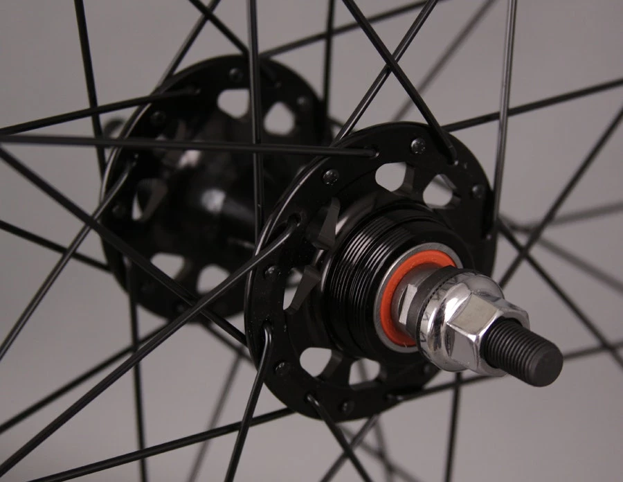 Velocity Deep V ALL BLACK Fixed Gear Track Bike Wheels Wheelset Singlespeed 6 Velocity Deep V ALL BLACK Fixed Gear Track Bike Wheels Wheelset Singlespeed - Image 4