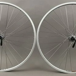 Sun Rims Sun Rhyno Lite 26" Silver Mountain Bike Wheels Shimano Hubs Rim Brake 8-11 Speed