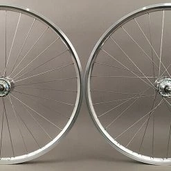 H Plus Son Archetype SILVER Rims Suzue Hubs Fixed Gear Track Bike Wheelset Fx/fx
