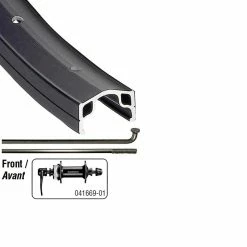 Other Wheel Shop, Alex Z1000/ Shimano Tourney HB-TX505 29'', Wheel, Front, 29'' / 622, Holes: 36, QR, 100mm, Rim And Disc Center Lock
