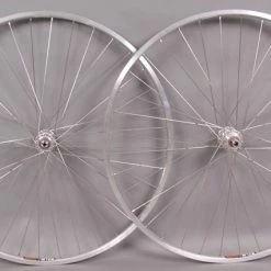 Sun Rims Sun M13 27 Inch Silver Rims 5,6,7 Speed Freewheel Hubs Wheelset