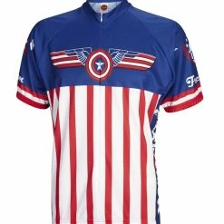 World Jerseys USA Freedom Men's Cycling Jersey (S, M, L, XL, 2XL, 3XL)