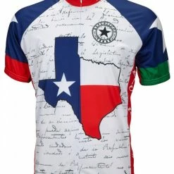 World Jerseys Texas Men's Cycling Jersey (S, M, L, XL, 2XL, 3XL)