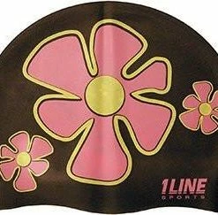 1Line Sports Flower Trio Silicone Swim Cap