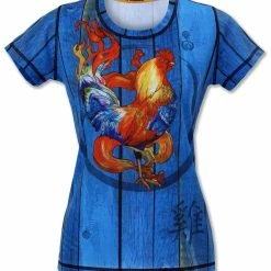 INKnBURN Women's Fire Rooster Tech Shirt (XS)
