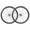 Campagnolo® Campagnolo, Bora WTO 45 DB Dark, Wheel, Pair, 700C / 622, Holes: F: 24, R: 24, 12mm TA, F: 100, R: 142, Disc Center Lock, Campagnolo