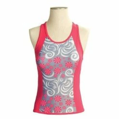 She Beest SheBeest Kona Tri Top, White/Pink, X-Small -challenge shop ZG5Xjyusoj7H9WGTI2PVTuXa4