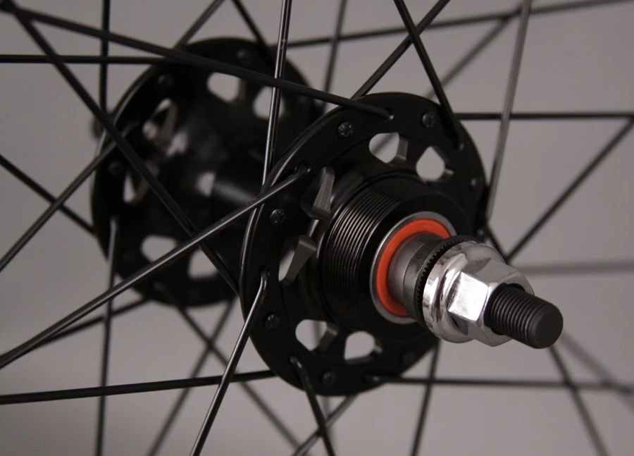 Velocity Deep V ALL BLACK Fixed Gear Track Bike Wheels Wheelset Singlespeed 7 Velocity Deep V ALL BLACK Fixed Gear Track Bike Wheels Wheelset Singlespeed - Image 5