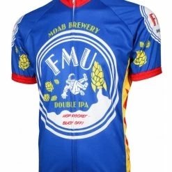 World Jerseys Moab Brewery FMU Men's Cycling Jersey (S, M, L, XL, 2XL, 3XL)