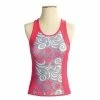 She Beest SheBeest Kona Tri Top, White/Pink, Large