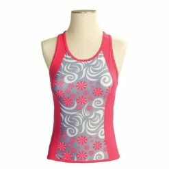 She Beest SheBeest Kona Tri Top, White/Pink, Large