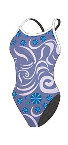 TS Swim Women's Low Back One Piece Swimsuit - Swirls (24, 32) 3 TS Swim Women's Low Back One Piece Swimsuit - Swirls (24, 32)