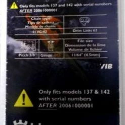 Husqvarna 952165001 Chainsaw Chain 18" 3/8 - .043 Ga. 62 DL Pack Of 6 -challenge shop dscf1220 1