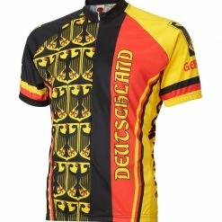 World Jerseys Deutschland Germany Men's Cycling Jersey (S, M, L, XL, 2XL, 3XL)